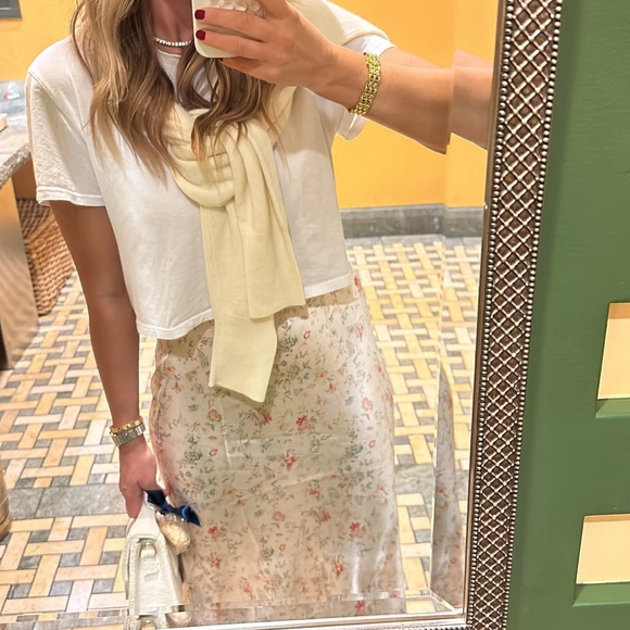 Doen floral silk slip skirt - Picture 5 of 5